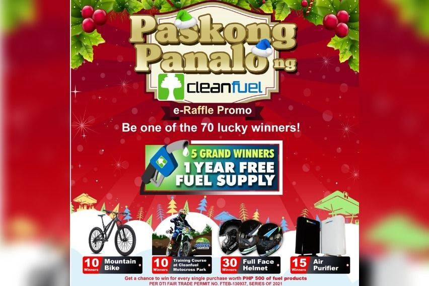 Paskong Panalo ng Cleanfuel raffle promo