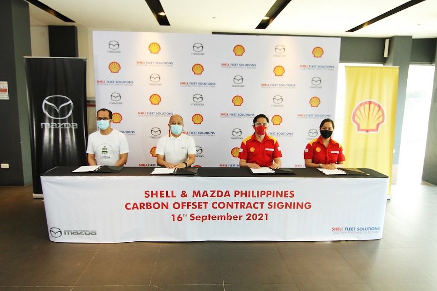 Mazda, Shell partner to push for carbon neutrality in PH Mazda Philippines /Pilipinas Shell collaboration for Voluntary Carbon Offset program