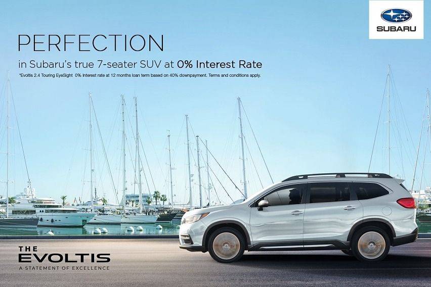 January 2022 promo for Subaru Evoltis