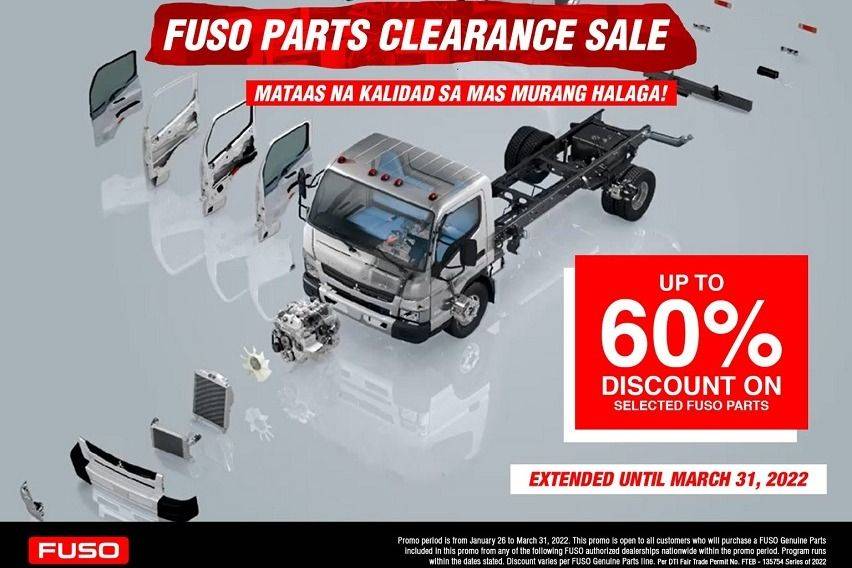 Fuso Parts Clearance Sale