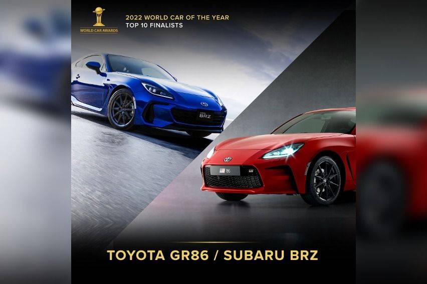 2022 WCOTY finalists Toyota GR86 and Subaru BRZ