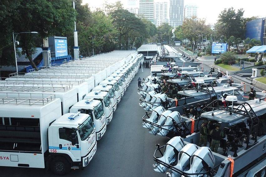 newly-procured PNP vehicles