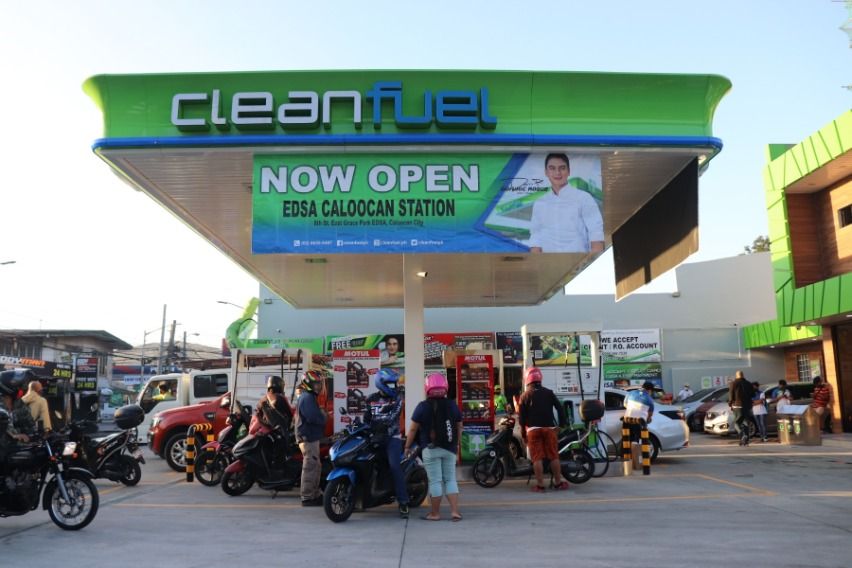 Cleanfuel opens 4th Caloocan station Cleanfuel EDSA-Caloocan