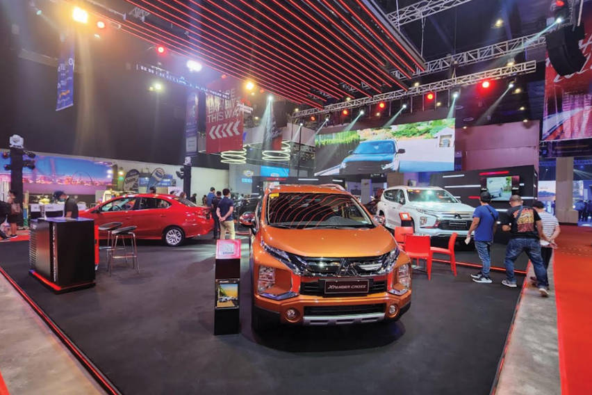 Mitsubishi booth at the 2022 Manila International Auto Show