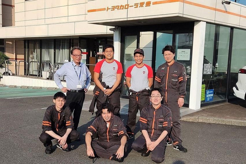 Toyota, Hino hire TMP Tech graduates TMP Tech graduates at Toyota dealer Aichi Japan