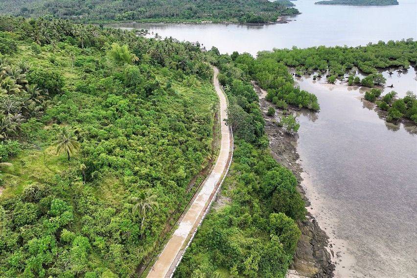 Newly-paved road in Zamboanga City