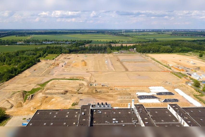 Volkswagen battery production facility site in Salzgitter