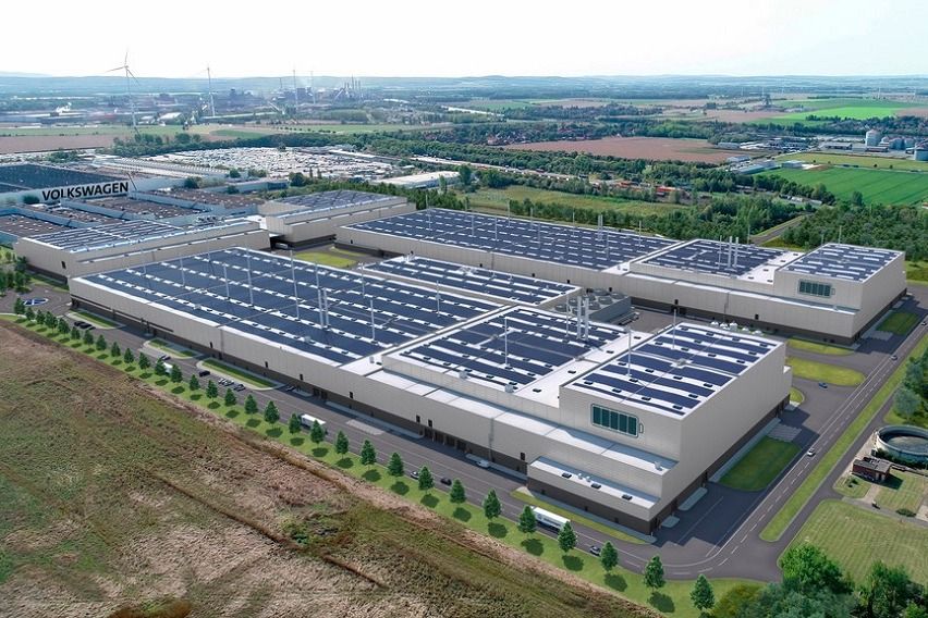 Projected Volkswagen battery production facility in Salzgitter