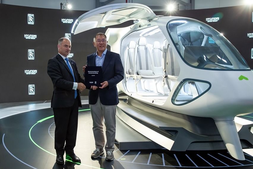 Hyundai, Rolls-Royce to bring all-electric propulsion, hydrogen fuel cell tech to air mobility Hyundai x Rolls Royce
