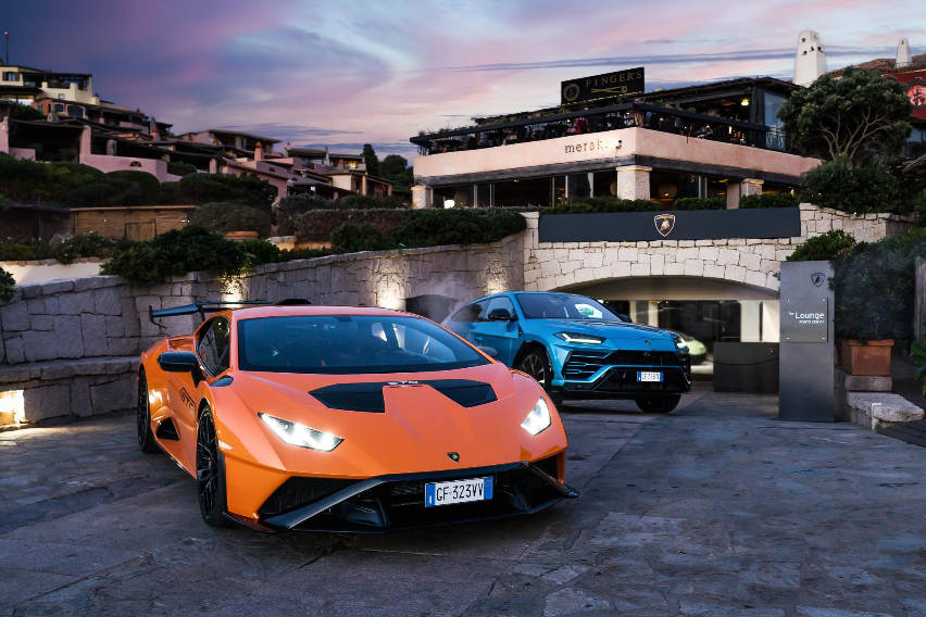 Lamborghini sets up 'The Lounge' at Sardinia