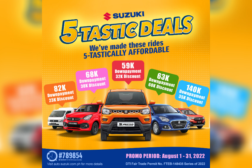 Bring home a Suzuki with this month's ‘5-Tastic Deals’ suzuki 5-tastic deals