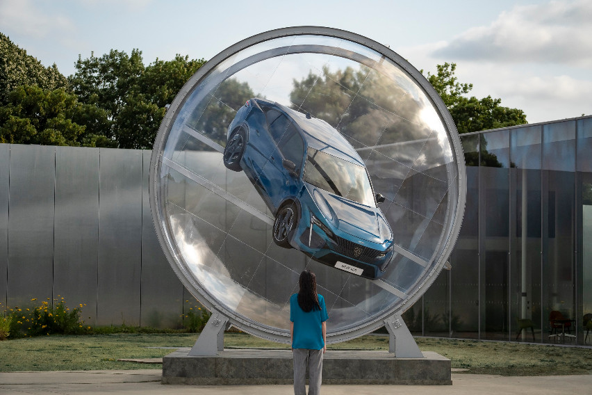 Peugeot sets up ‘The Sphere’ display in Louvre peugeot 408 the sphere