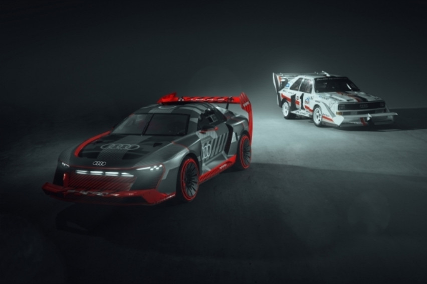 Audi to bring S1 e-tron quattro Hoonitron to Monterey Car Week tomorrow Audi S1 e-tron quattro Hoonitron Audi Sport quattro S1