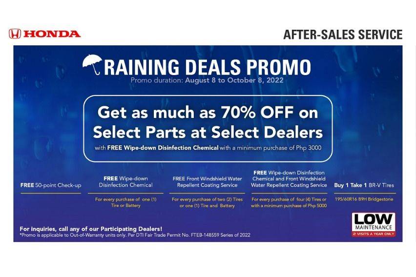 HCPI Raining Deals promo