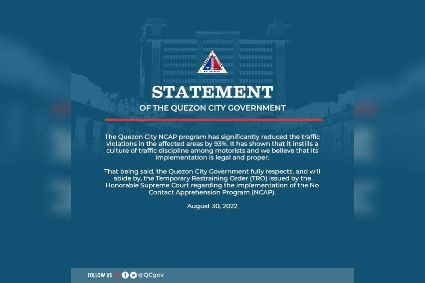 NCAP Quezon City statement