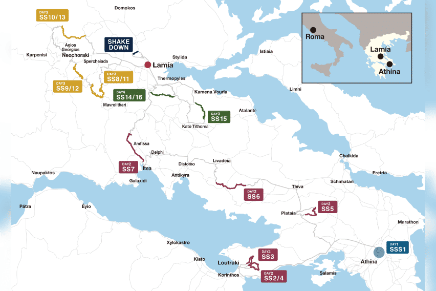 acropolis rally map