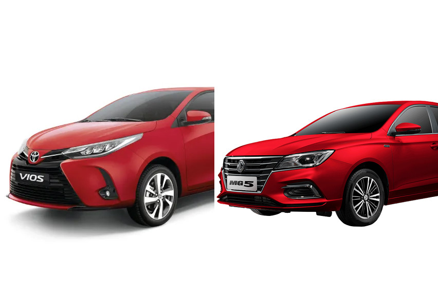Sedan scuffle: Toyota Vios vs. MG 5
