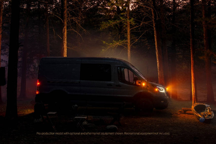 ford pro transit trail van 1