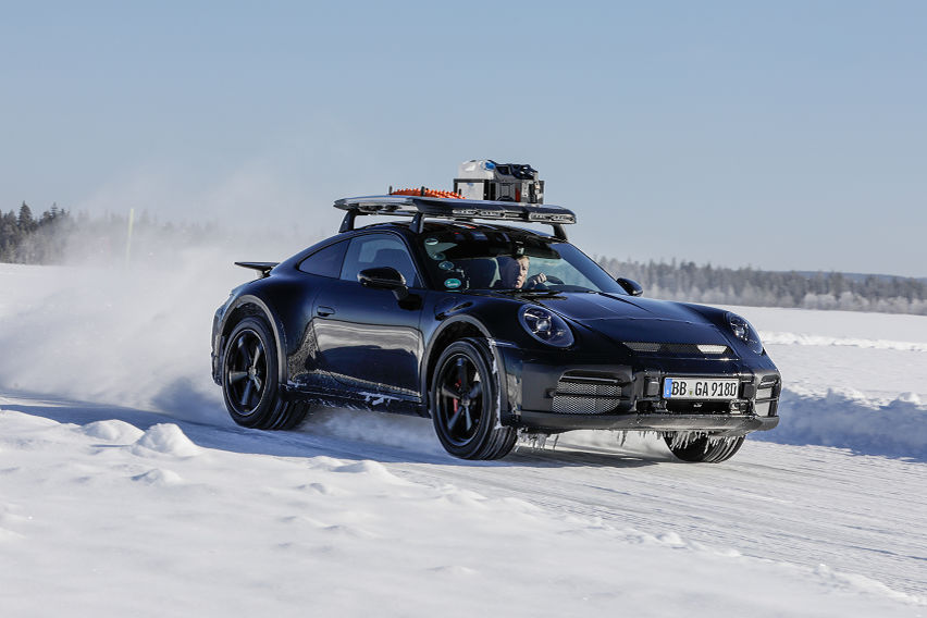 This Porsche 911 can brave gravel, sand, and snow