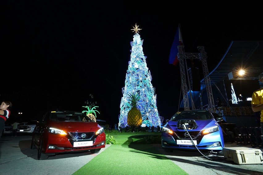 Nissan Leaf powers Ormoc City’s Christmas tree Nissan Leaf powers Ormoc City’s Christmas tree