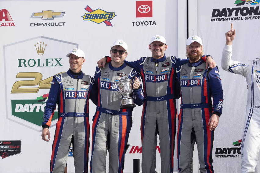 magnus racing daytona podium