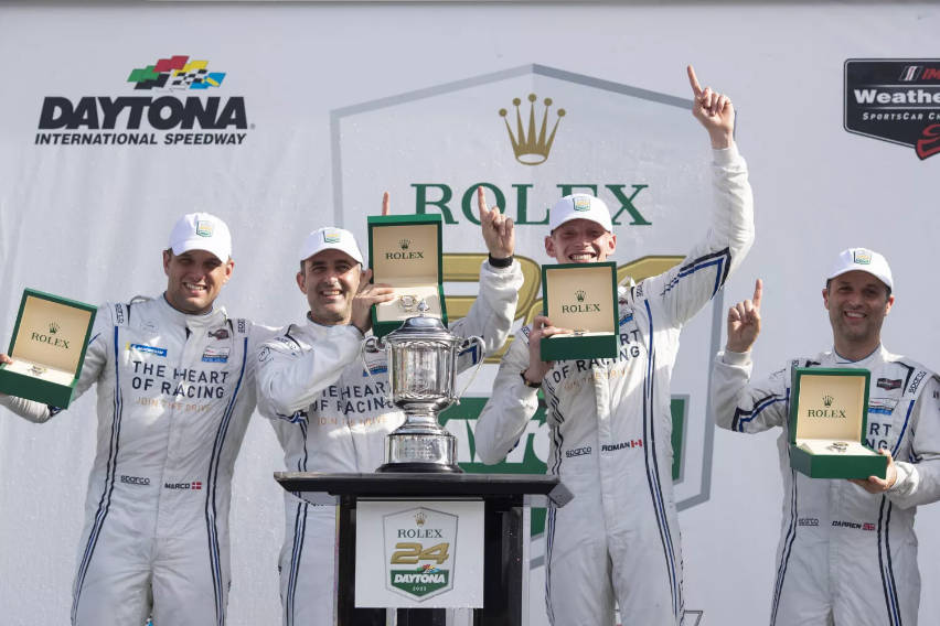 heart of racing daytona podium