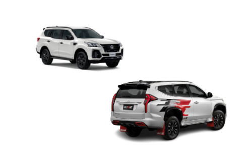 Sporty SUV scuffle: Nissan Terra Sport vs. Mitsubishi Montero Sport Black Series Ralliart