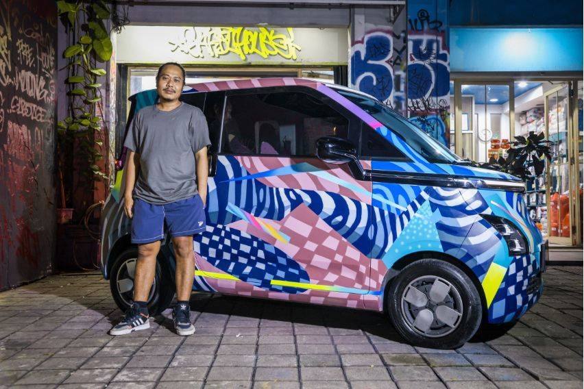 Wuling Air ev graffiti