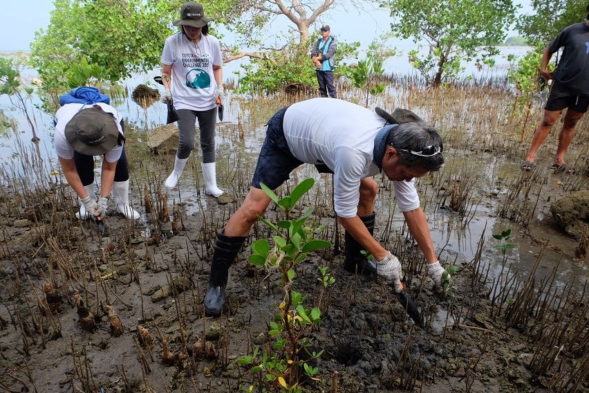 Atsuhiro Okamoto at TMP Mangrove Planting 2023