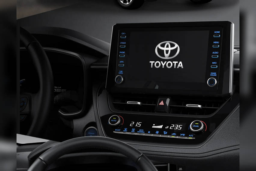 corolla cross infotainment