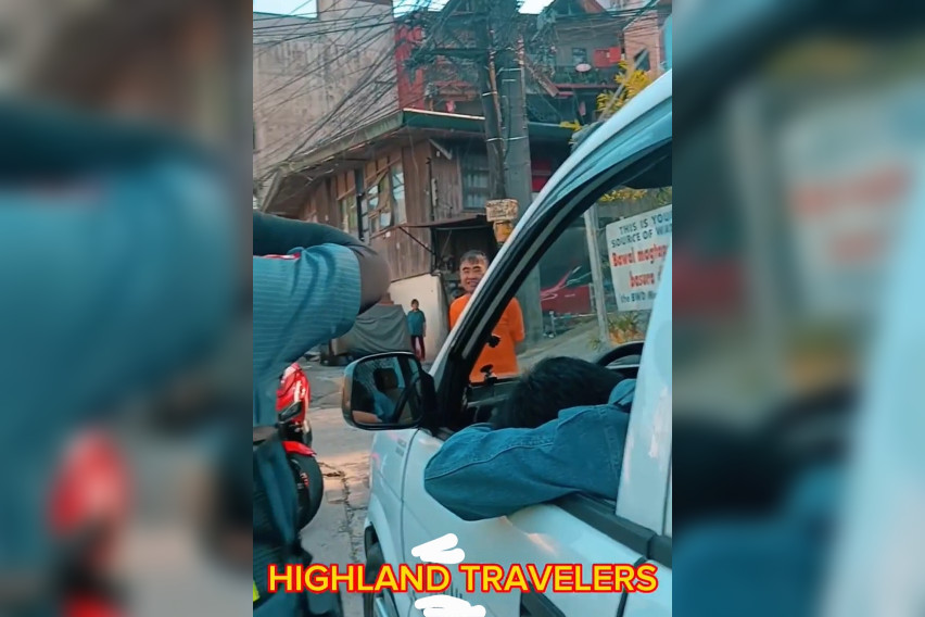 BCPO, residents of Honeymoon Barangay help drunk taxi driver highland travelers bcpd