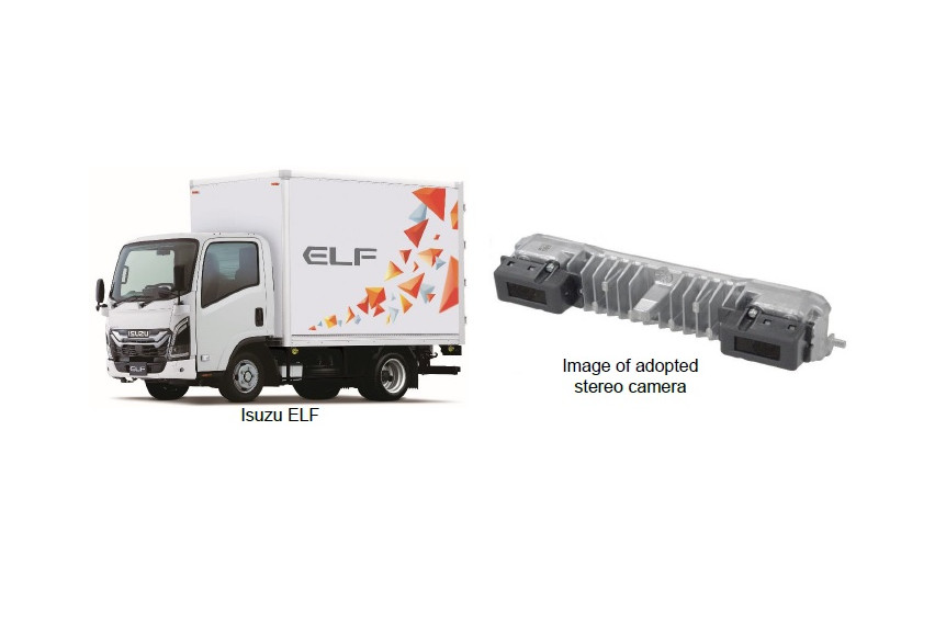 Isuzu boosts safety features of Elf commercial truck isuzu x hitatchi