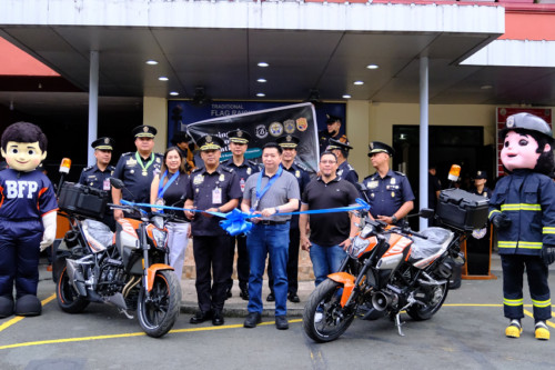 Bristol PH donates 2 Assassin R400 bikes to BFP 