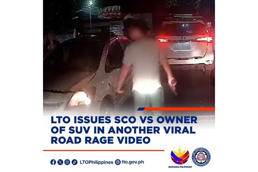 New Viral Road Rage Video Surfaces Online Lto Calls On Suv Owner To Explain Side 