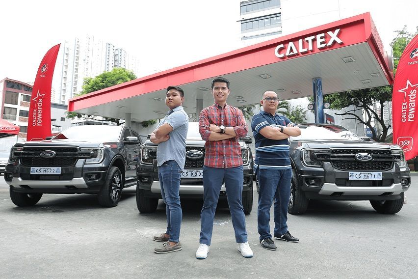 Caltex hands over 3 Ford Ranger units to lucky ‘Pickup Your Rewards Promo’ winners