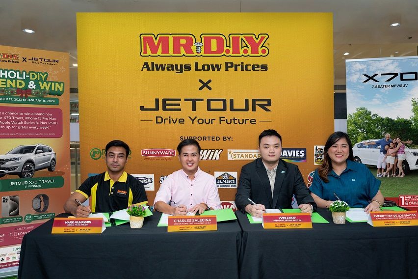 Jetour X70 Travel to be raffled off in Mr. DIY holiday promo