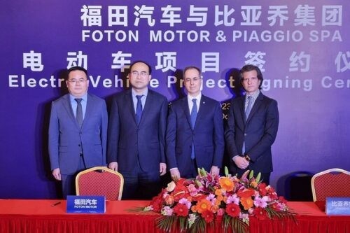 Piaggio Group, Foton Motor Group to develop electrified commercial mini trucks Piaggio Group, Foton Motor Group to develop electrified commercial mini trucks