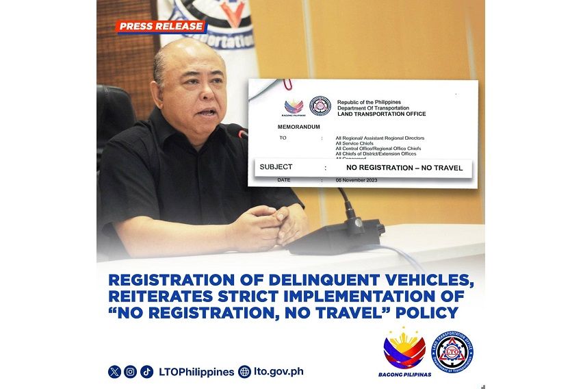 LTO No Registration No Travel 1