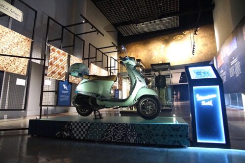 Satu Unit Vespa Batik Dipajang di Museum Batik Indonesia