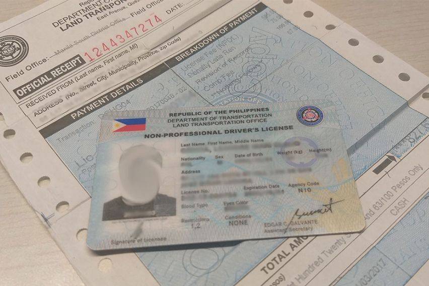 Documents required for acquiring a driver’s license in the Philippines