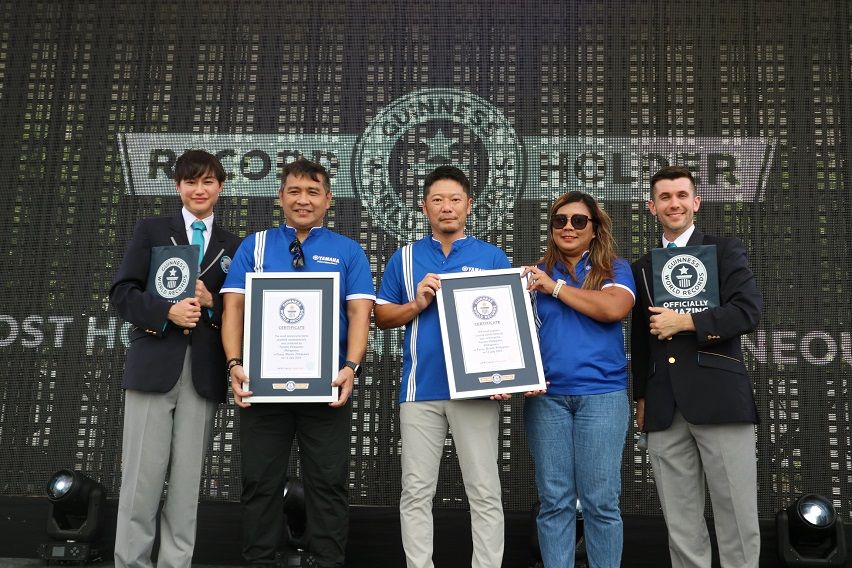 Yamaha Motor PH shatters 2 GWR, stages Yamaha Motorshow 2024  Yamaha Guinness World Record Attempt