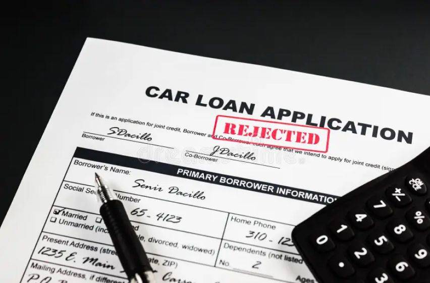  car loan rejection