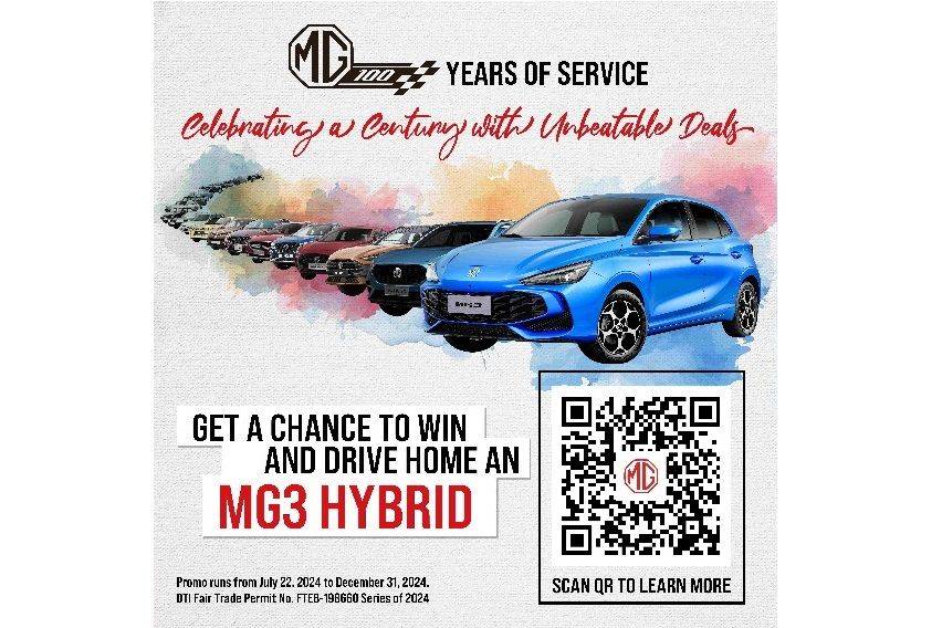 MG 100 Years of Service Promo Banner