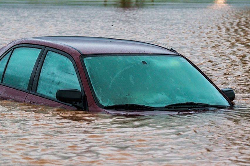 parking in rain