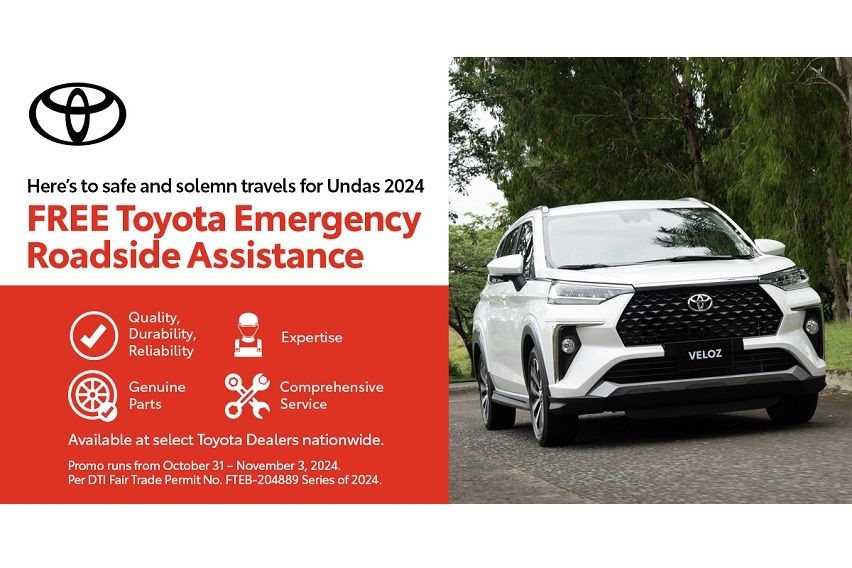 Toyota PH to roll out emergency roadside assistance during Undas Toyota Roadside Assistance 2024