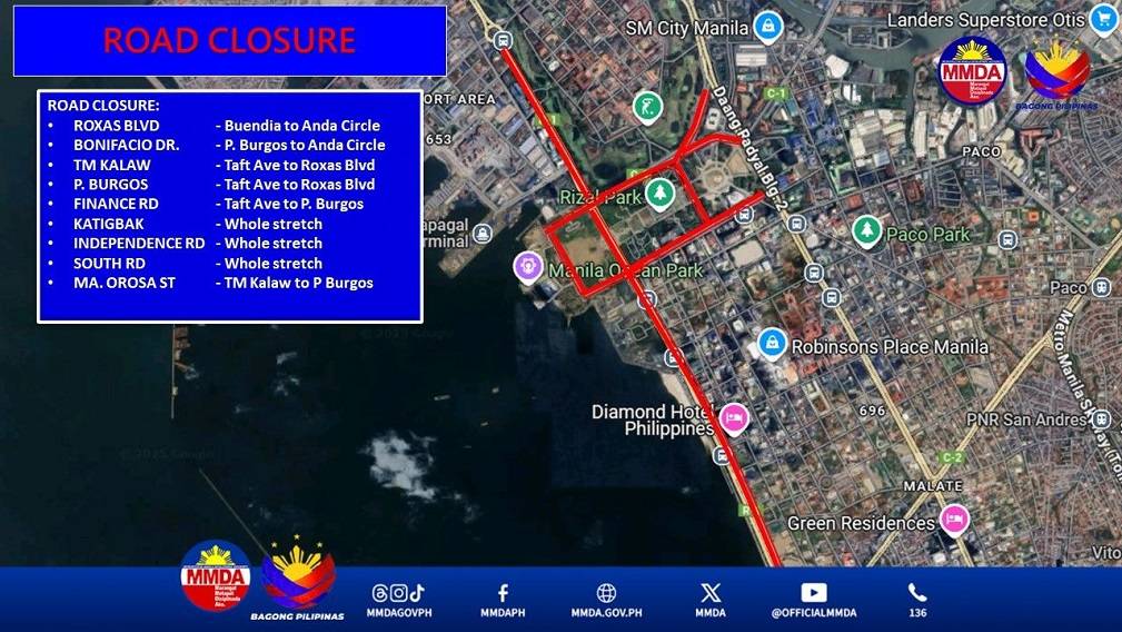 MMDA advisory for PH Independence Day
