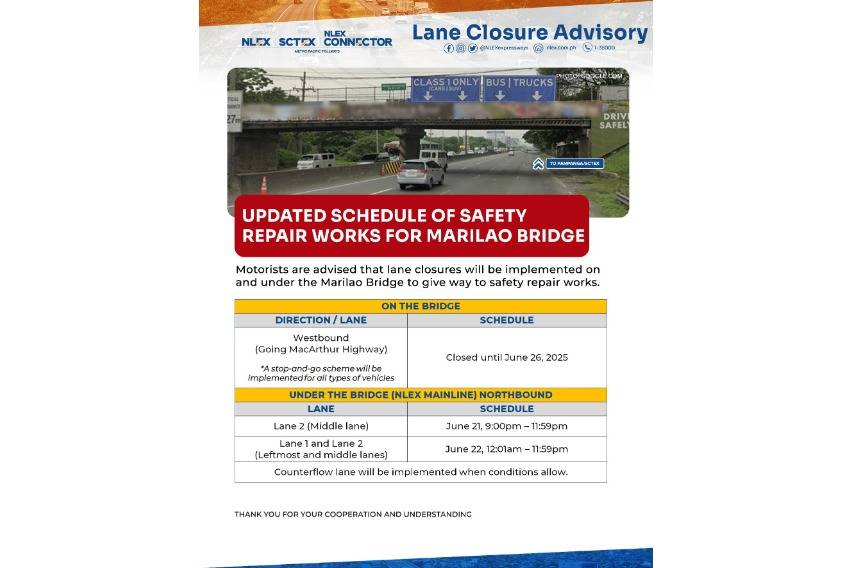 Marilao Bridge repair advisory (1)