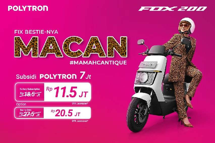 Polytron Fox 200 dirancang khusus untuk wanita