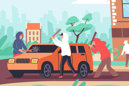 Is vandalism covered? What to do if someone damages your parked car