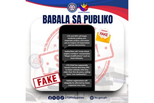 LTO warns public vs. various fake news